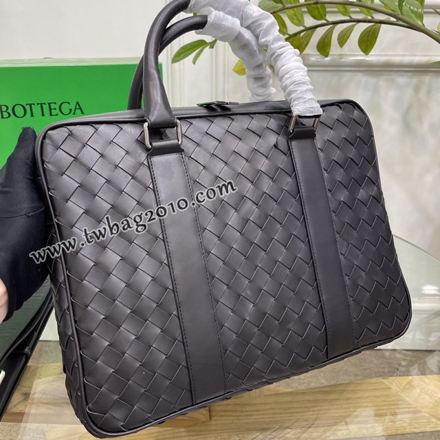 Bottega veneta高端男包 98082 寶緹嘉原單胎牛皮男包 BV經典款編織男士手提公事包  gxz1192